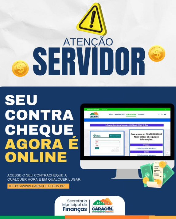 Seu CONTRACHEQUE agora é ONLINE